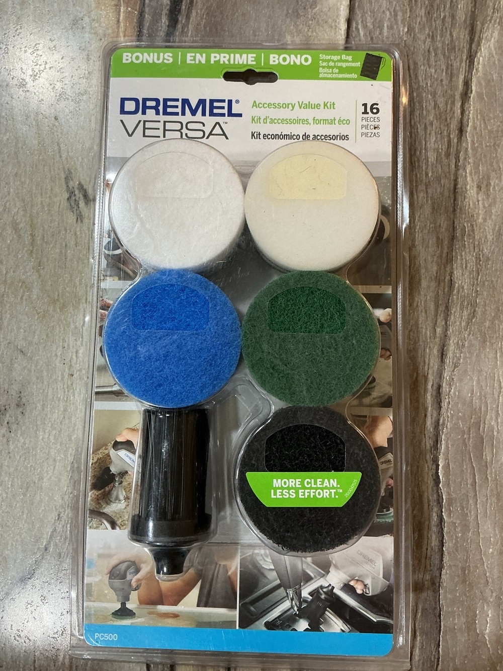 Dremel PC500 Versa Power Scrubber 16 Piece Accessory Value Kit Cleaning Pads